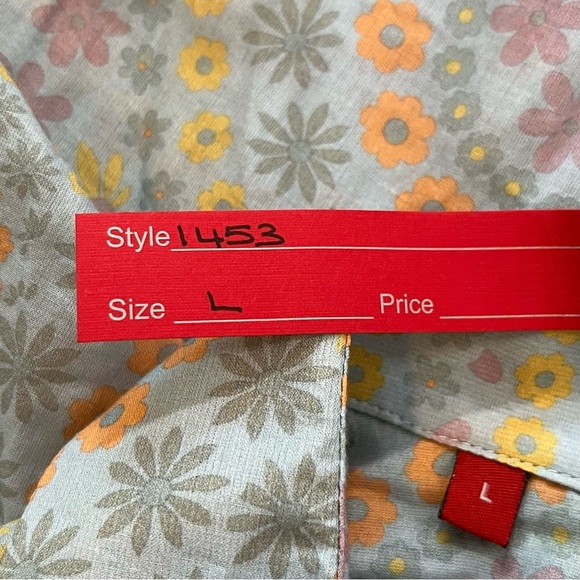 Venissac Devo Floral Colorful Long Sleeve Designer Shirt Mens Size Large New - Picture 6 of 12